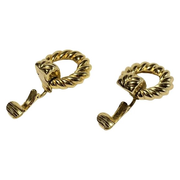 DIOR/ChristianDior - Gold Hardware Clip On Earrings 150-081325 - Picture 3 of 3